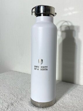 University of Alberta White Stainless Steel Water Bottle Hydroflask